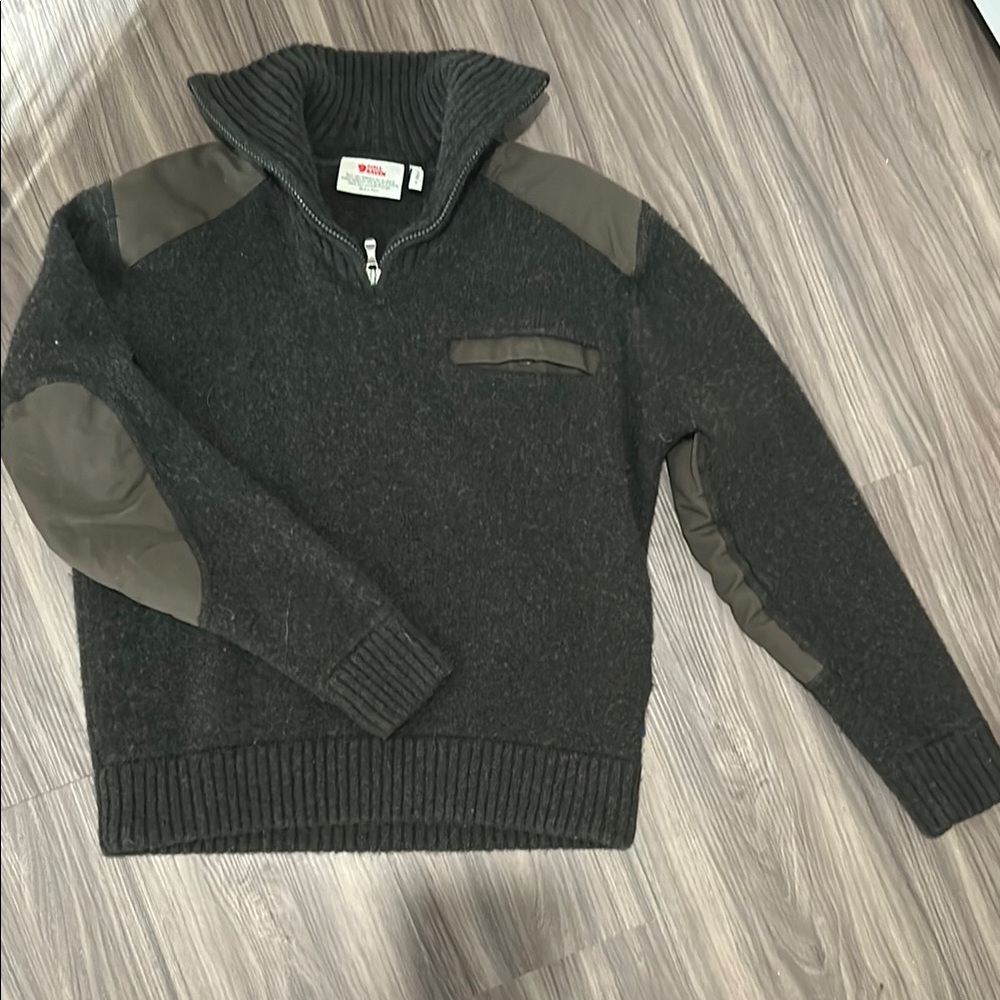 Fjallraven Gray Zip Up Koster Sweater